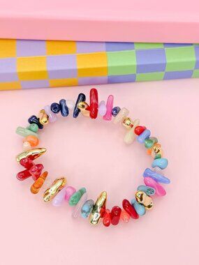 Happy Little Things Beaded Bracelet